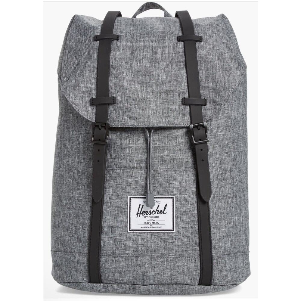 Herschel Retreat Backpack Grey Napsack Bookbag Bag